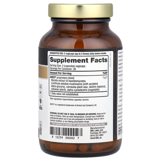 Quality of Life, Kinoko Gold AHCC, 500 mg, 60 Vegicaps