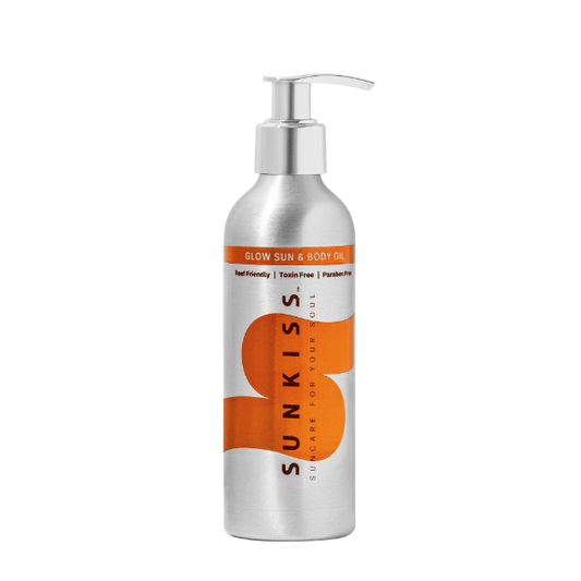 SunKiss GLOW Sun & Body Tanning Oil