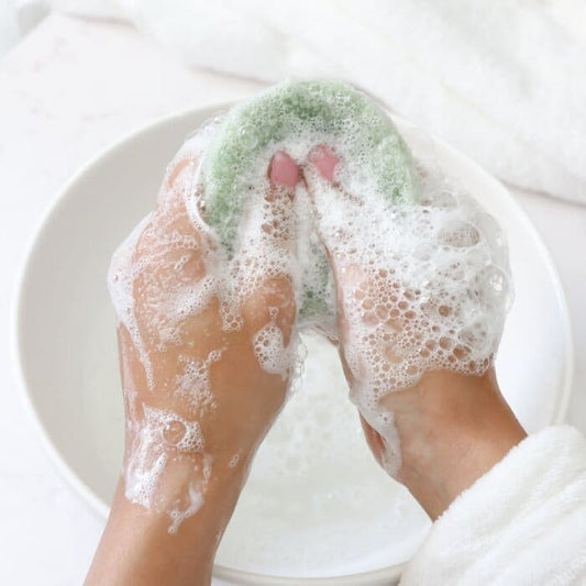 إسفنجة الكونجاك المملوءة بالشاي الأخضر من تيمي