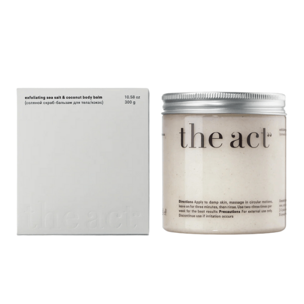The Act Exfoliating Sea Salt & Coconut Body Balm 300ml